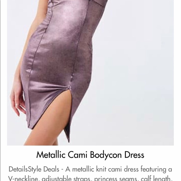 NWT Metallic Dress - Picture 2 of 11